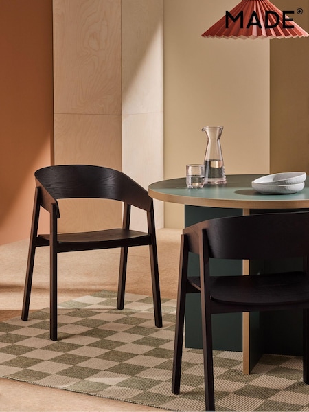 MADE.COM Set of 2 Black Aster Dining Chairs (B83246) | €478