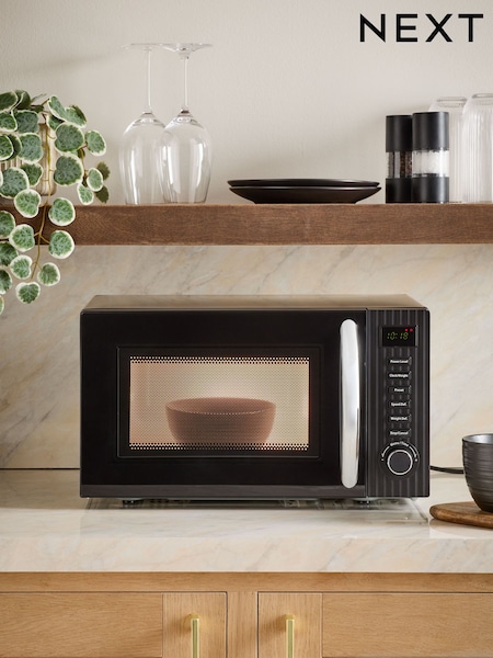 Black Sleek 800W 20L Microwave (B83258) | €106