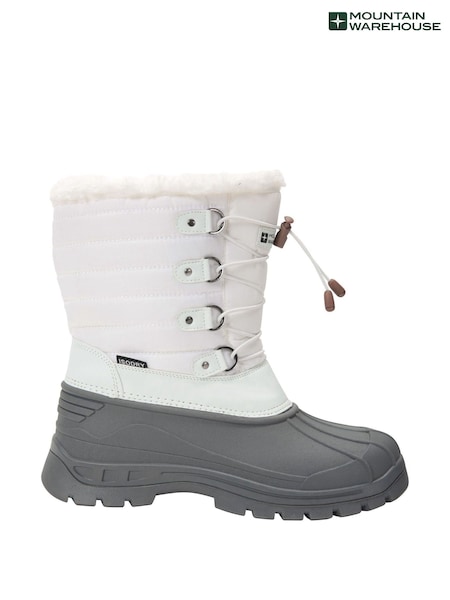 Mountain Warehouse White Whistler Womens Sherpa Lined Adaptive Snow Boots (B83278) | AED268