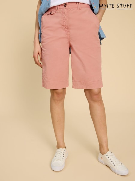 White Stuff Pink Hayley Organic Chino Shorts (B83329) | €34