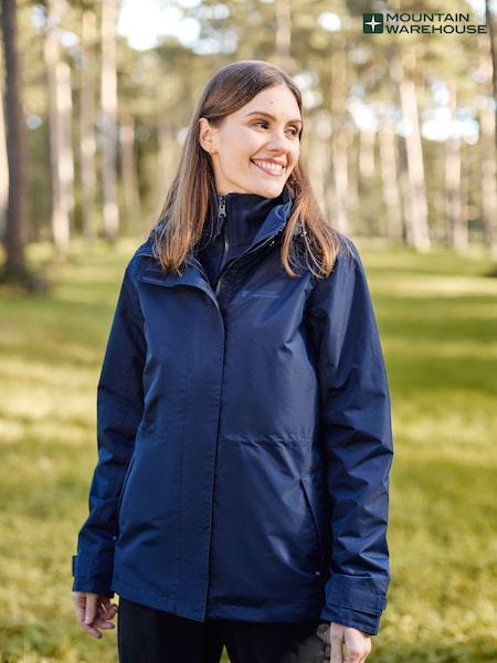 Azul - Mountain Warehouse Womens Fell 3-in-1 Water-Resistant Jacket (B83538) | 91 €