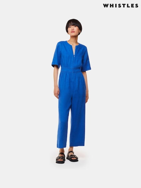 Whistles Cosima Linen Jumpsuit (B84001) | €197