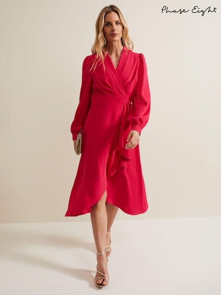 Phase Eight Pink Petite Philippa Wrap Dress (B84064) | €83