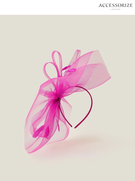 Accessorize Pink Rhea Large Crin Fascinator (B84084) | €52