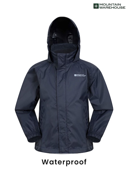 Mountain Warehouse Navy Blue Kids Pakka II Waterproof Jacket (B84169) | R$ 225
