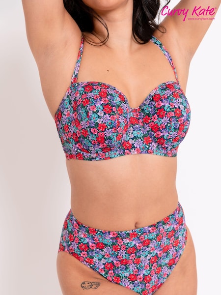 Curvy Kate Blue Kitsch Kate High Waist Bikini Briefs (B84213) | €9