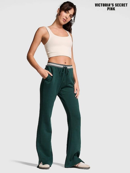 Victoria's Secret PINK Deep Forest Green Knitted Flare Fleece Joggers (B84294) | €25