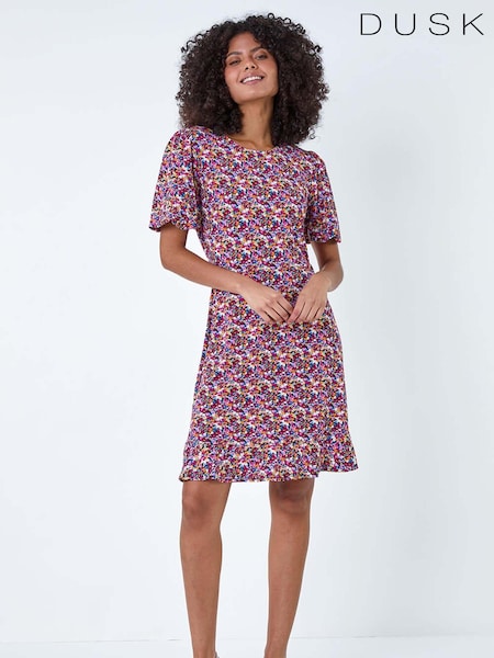 Dusk Ditsy Floral Print Dress (B84402) | ‏119 ر.ق.