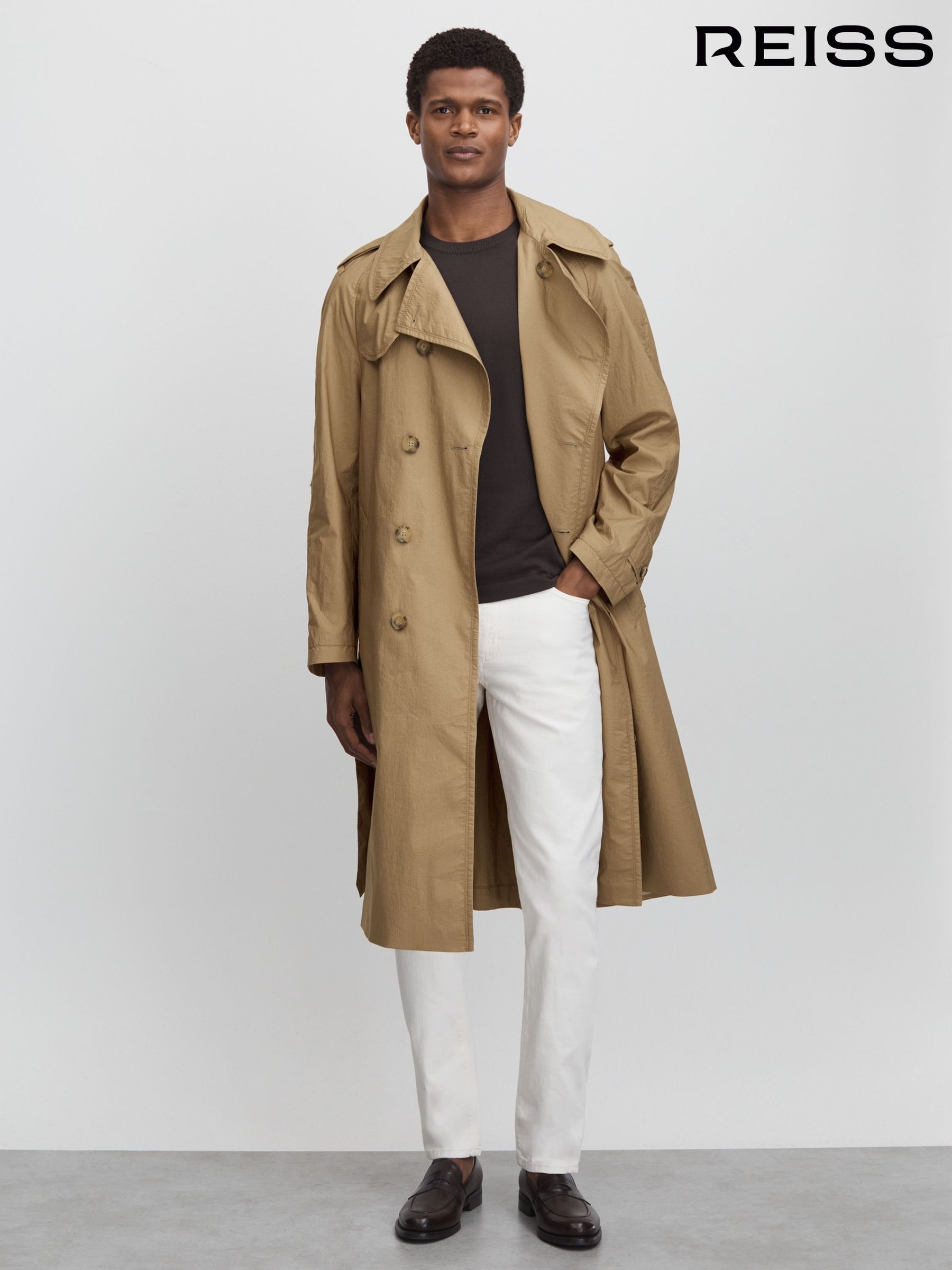 Mens smart casual trench coat 2025