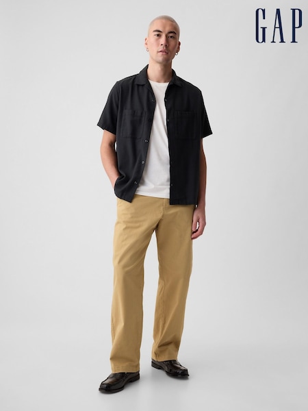 Gap Brown 90's Loose Fit Stretch Chino Trousers (B84545) | €64
