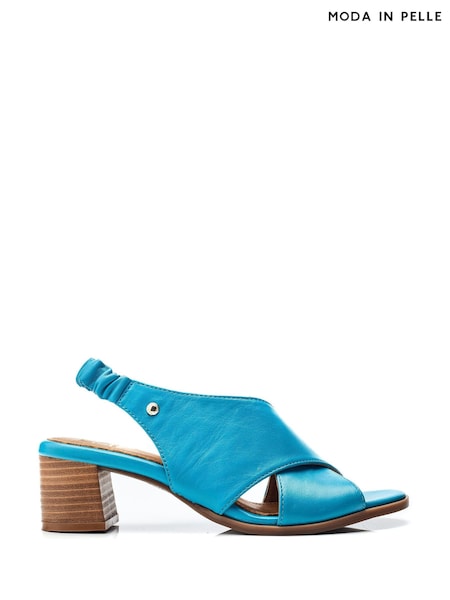 Moda in Pelle Prinia Cross-Over Low Block Elastic Sandals (B84683) | €113