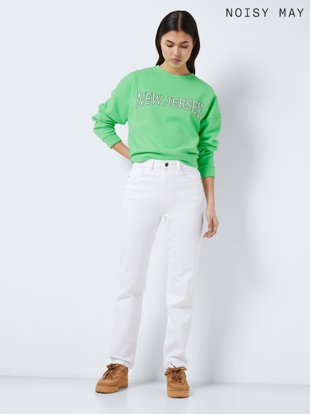 NOISY MAY White High Waisted Mom Jeans (B84998) | €24