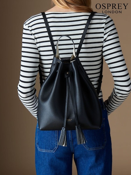 Negro - Osprey London The Lucia Leather Backpack (B85032) | 460 €