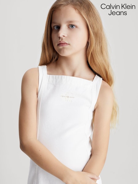 Calvin Klein Jeans Denim White Dress (B85038) | €54