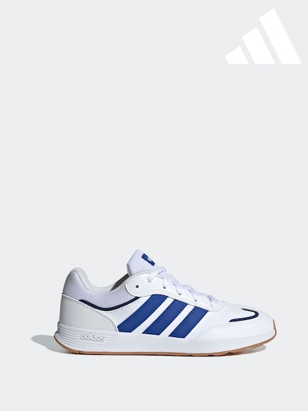 adidas White/Blue Kids Tensaur Switch Trainers (B85215) | €42