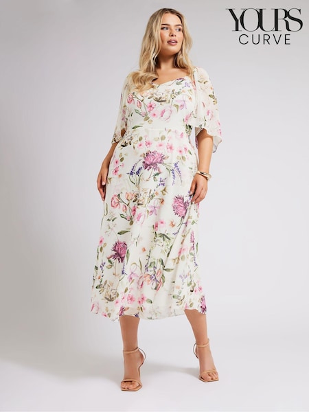 Yours Curve LONDON Curve Floral Print Maxi Dress (B85304) | €93