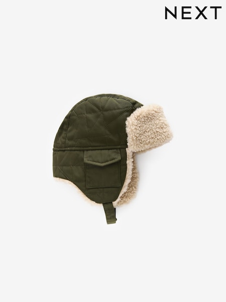 Kaki zelena - Quilted Trapper Hat (1-16yrs) (B85437) | € 7 - € 10