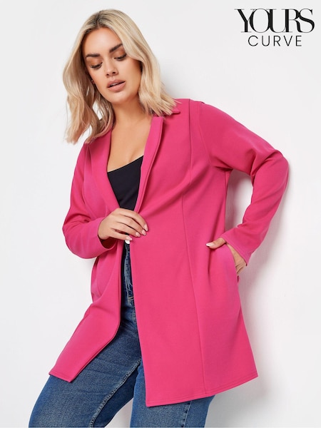 Rosa - Yours Curve Longline Blazer (B85615) | kr720
