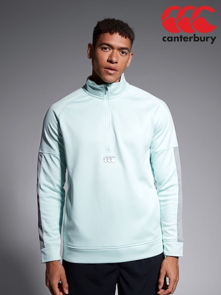 Canterbury Adult Mens Green 1/2 Zip Thermoreg Fleece (B85694) | 92 €