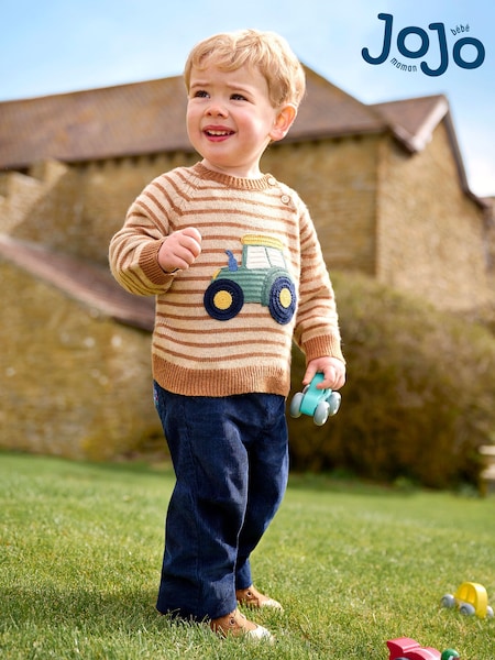 JoJo Maman Bébé Natural Tractor Jumper (B85696) | CA$81
