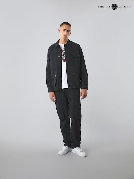 Negru - Jachetă utilitară Pretty Green Heathen (B86235) | 543 LEI