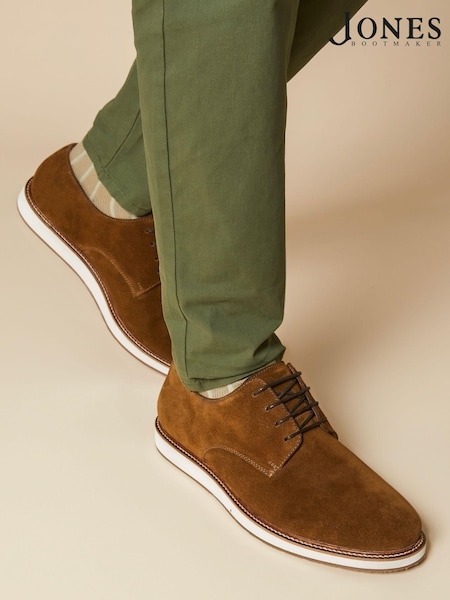Jones Bootmaker Blue Lowen2 Suede Casual Lace-Up Shoes (B86239) | €63