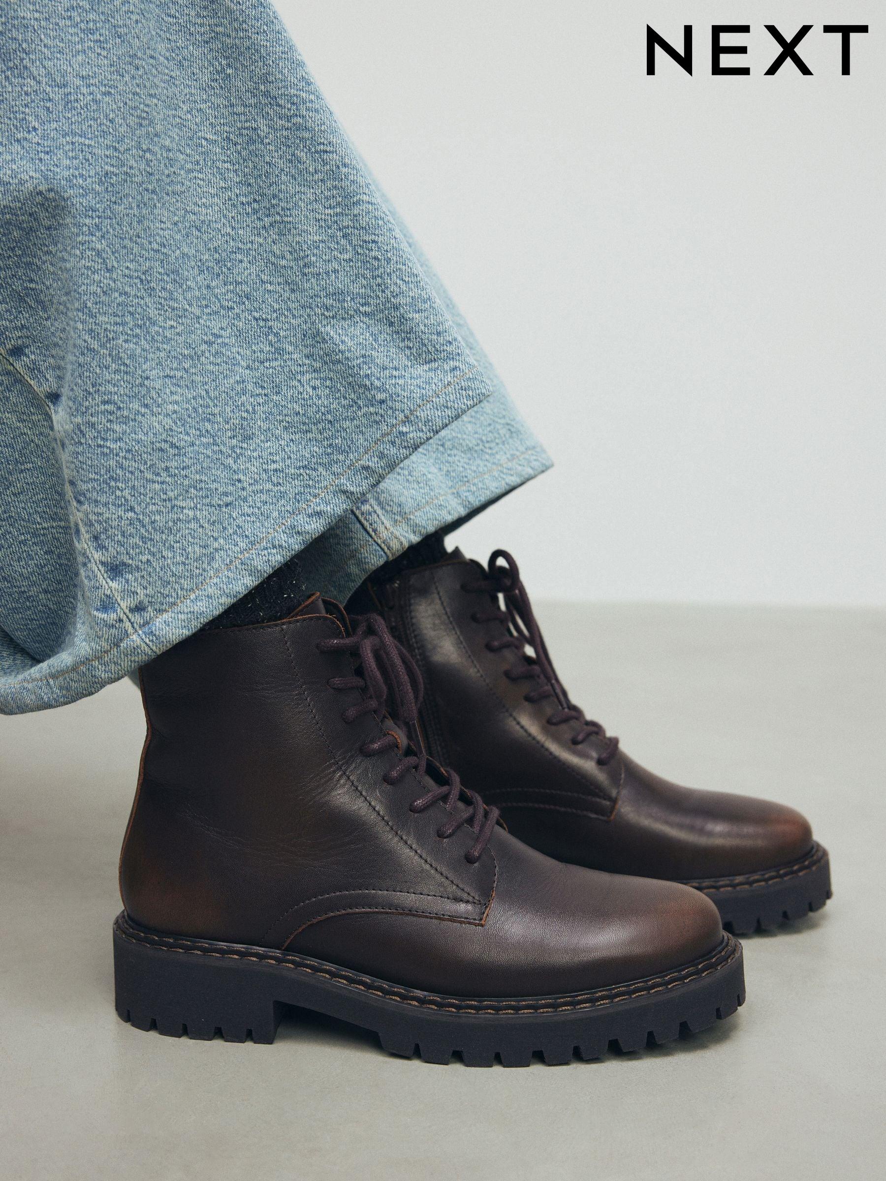 Women s Lace Up Boots Lace Up Ankle Boots Next