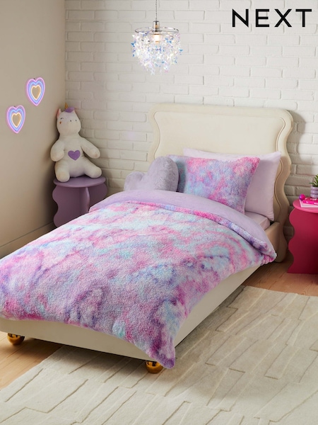 Fleece Lilac Purple Ombre Duvet Cover and Pillowcase Set (B86497) | EGP973 - EGP1,368