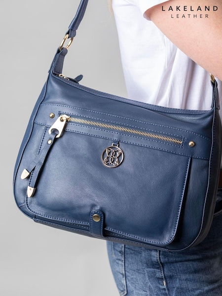Marineblau - Lakeland Leather Cartmel II Leather Shoulder Bag (B86649) | 125 €
