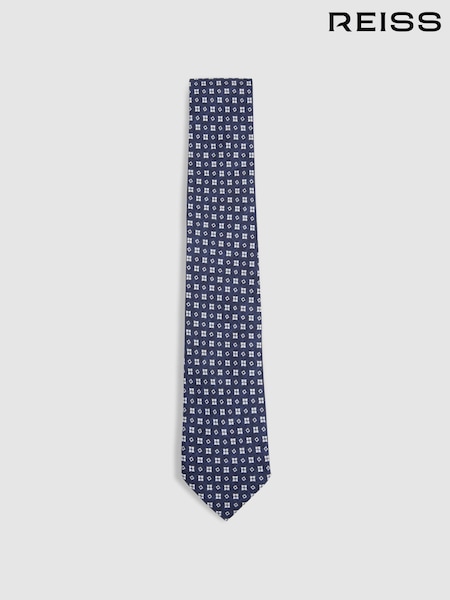 Laivasto - Reiss Cavoli Silk Medallion Print Tie (B86688) | €107