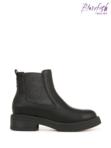 Blowfish Malibu Vera Chelsea Black Ankle Boots (B86829) | R$ 590