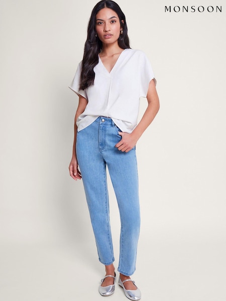 Monsoon Viola V-Neck Pintuck Blouses (B87169) | €27