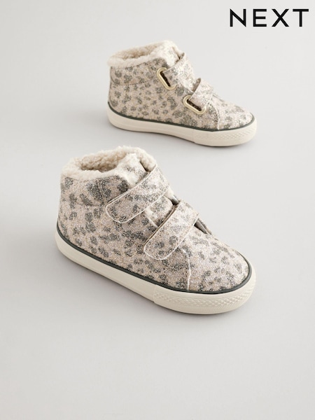 Animal Shimmer Standard Fit (F) High Top Trainers (B87173) | €23 - €25