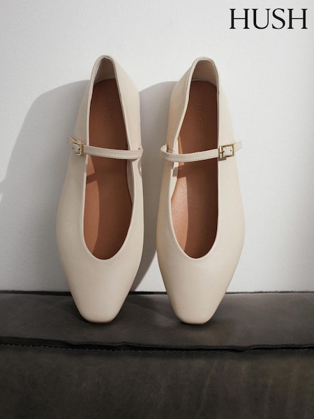 Natural - Balerini Mary Jane Hush Maeva (B87188) | 737 LEI