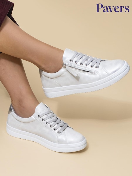 Серебряный - Pavers Chunky Platform Trainers (B87228) | €46