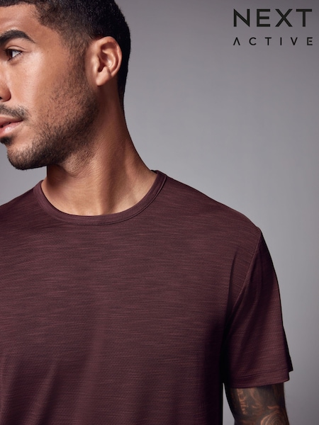 Burgundy Red Active Gym Training T-Shirt (B87288) | €18