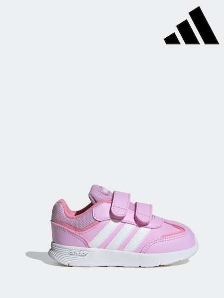 adidas White/Pink Kids Tensaur Switch Shoes (B87323) | €32