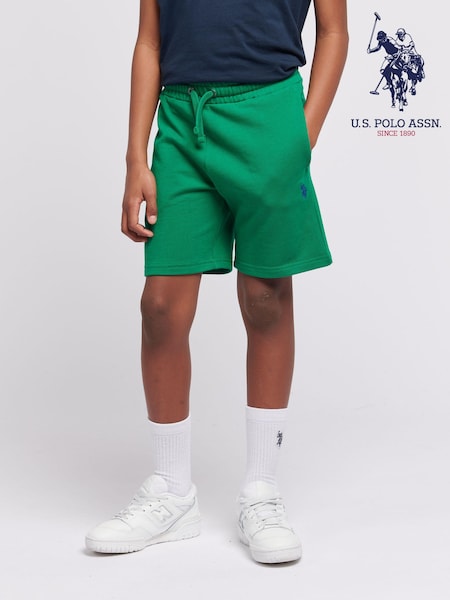 U.S. Polo Assn. Green Boys 100% Cotton Double Horsemen Sweat Shorts (B87414) | €43 - €52