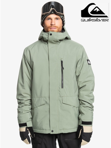 ירוק - Quiksilver Mission Solid Ski Jacket (B87493) | ‏981‏₪