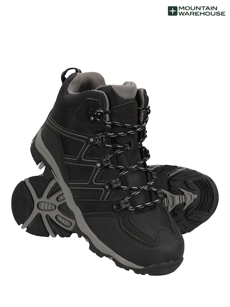 Mountain Warehouse Black Oscar Kids Walking Boots (B87505) | ₪186