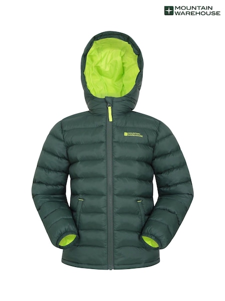 Mountain Warehouse Green Seasons II Kids Water-Resistant Padded Jacket (B87512) | AED186