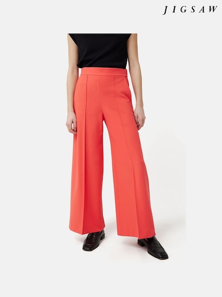Jigsaw Dark Pink Modern Crepe Sailor Trousers (B87545) | €72