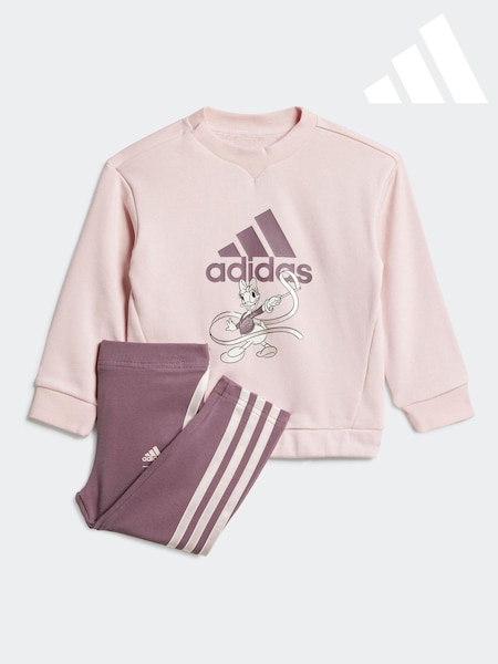 adidas Pink/Purple Infant Disney Minnie and Daisy Sweatshirt and Joggers Set (B87570) | €57