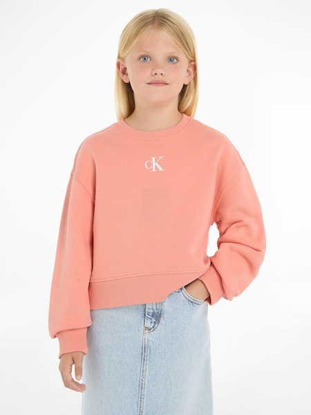 Calvin Klein Orange Logo Sweatshirt (B87632) | €57