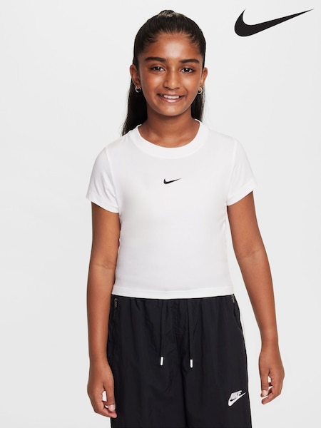 Белый - Nike Cropped T-Shirt (B87641) | €30