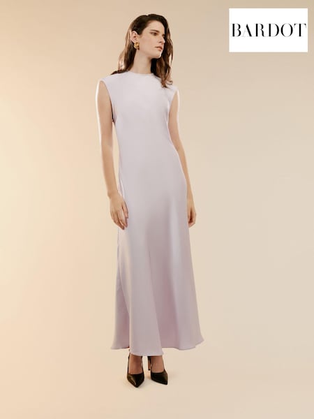 Bardot Purple Peggy A-Line Slip Maxi Dress (B87772) | €83