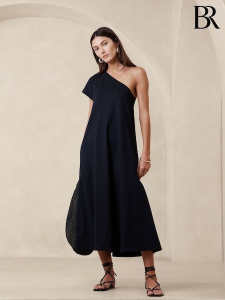 Banana Republic Blue Odile One-Shoulder Knit Dress (B87846) | €58