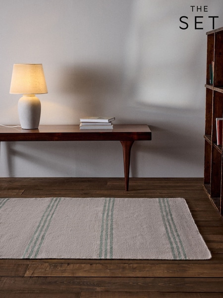 The Set Stripe Flatweave Wool Rug