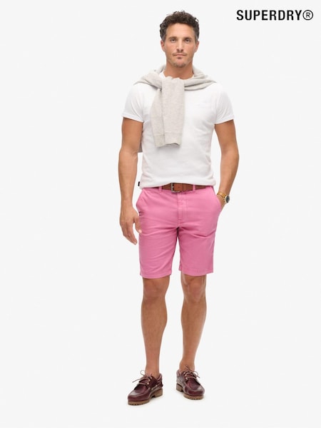 Superdry Pink Officer Chino Shorts (B88066) | €68