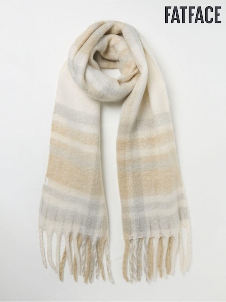 FatFace Talia Ivory Check Scarf (B88090) | €19.50